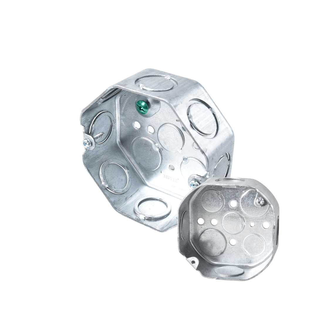 CAJA OCTAGONAL UL 1/2"&3/4" 1.6MM